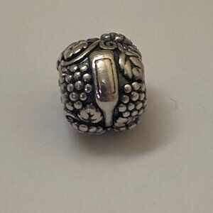 Pandora Sterling Silver Vino Wine Bead Charm 791222 Retired